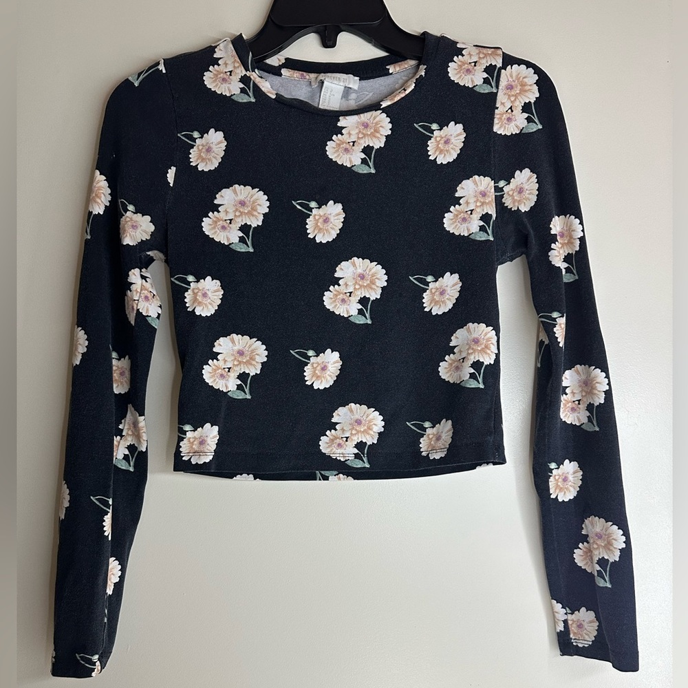 Forever 21 - Black Flower Shirt